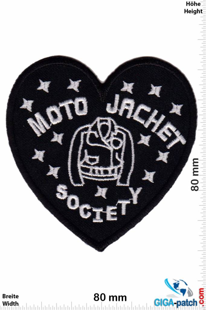 Biker Moto Jacket Society - Heart