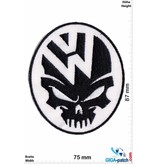 VW,Volkswagen VW - Volkswagen - Totenkopf - schwarz weiss