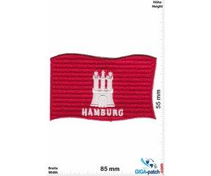 Hamburg - Hamburg - Flagge- Patch- Aufnäher" - Aufnäher Shop ...