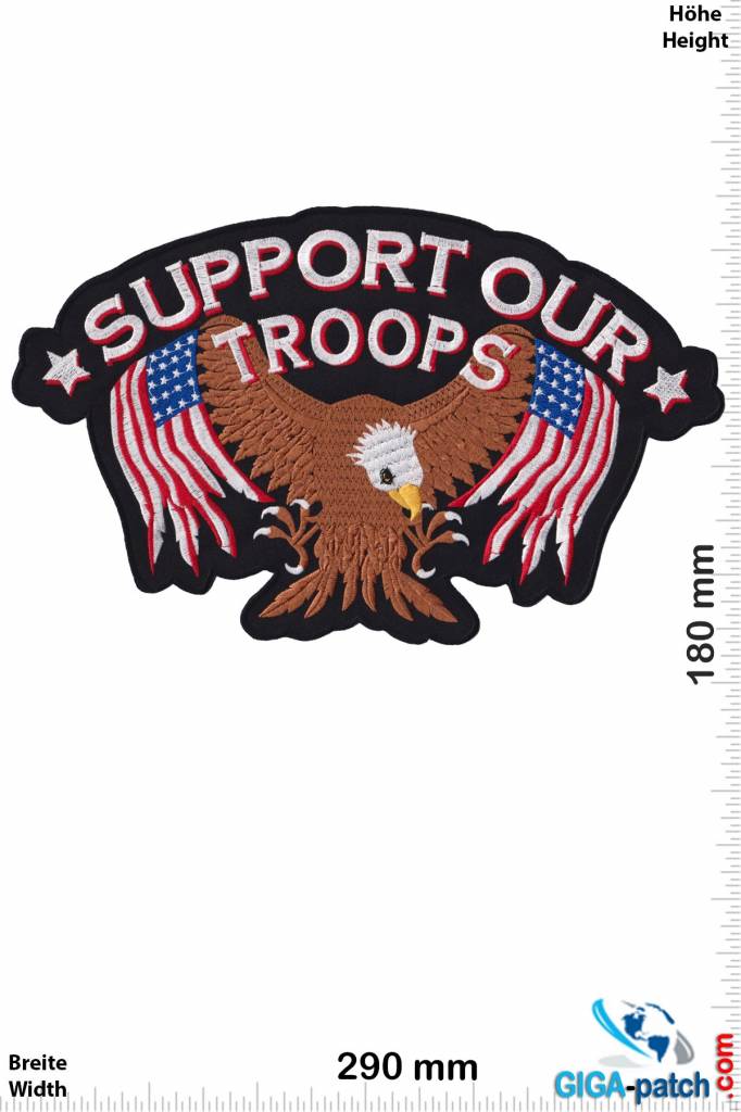 Biker Support our Troops - Eagle USA -  29 cm - BIG