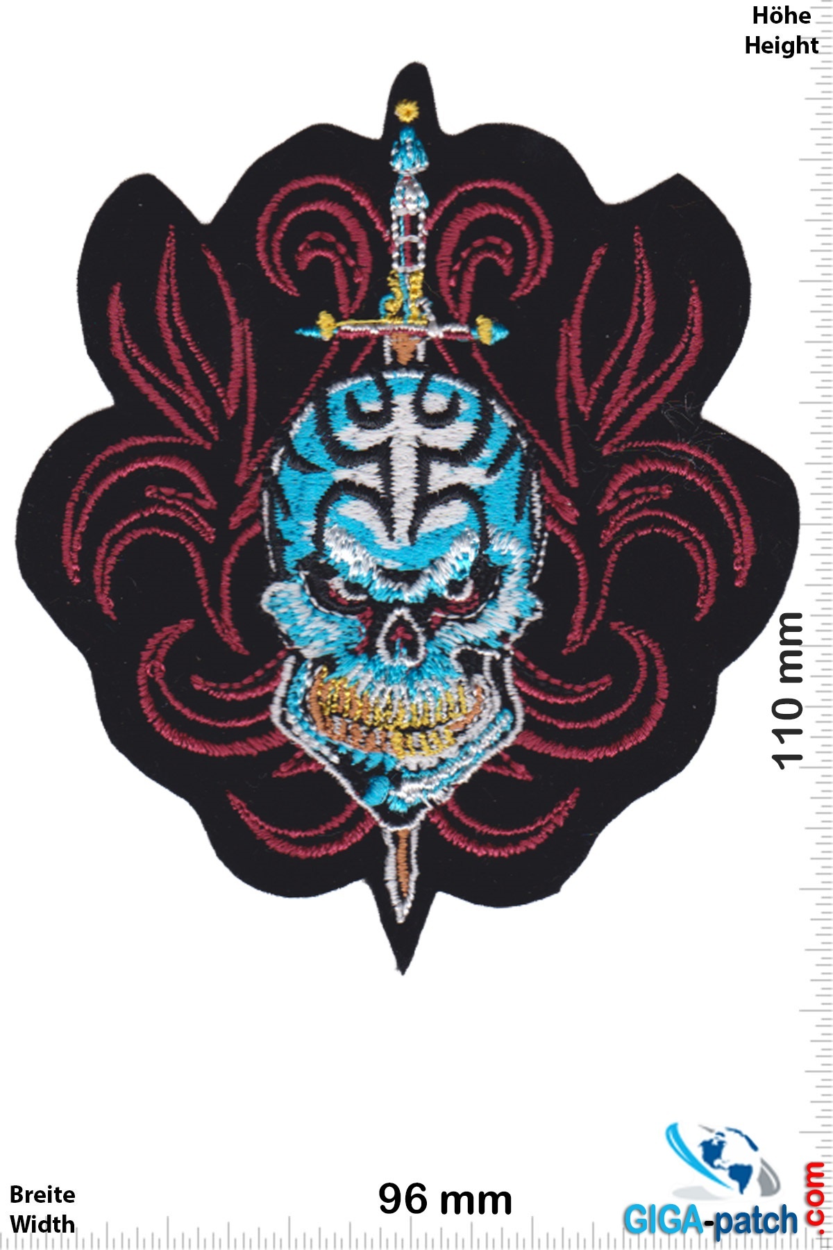 Totenkopf Skull - blue - HQ