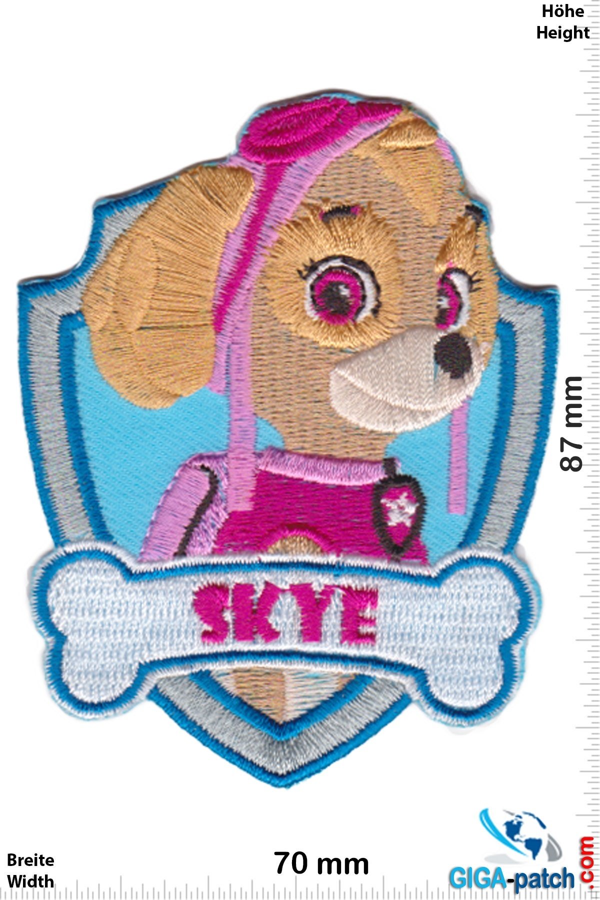 hylde grit discolor Paw Patrol - Paw Patrol - Skye - Cartoon- Patch - Back Patches" - Patch  Keychains Stickers - giga-patch.com - Biggest Patch Shop worldwide