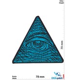 Auge der Vorsehung - Eye of Providence - blue