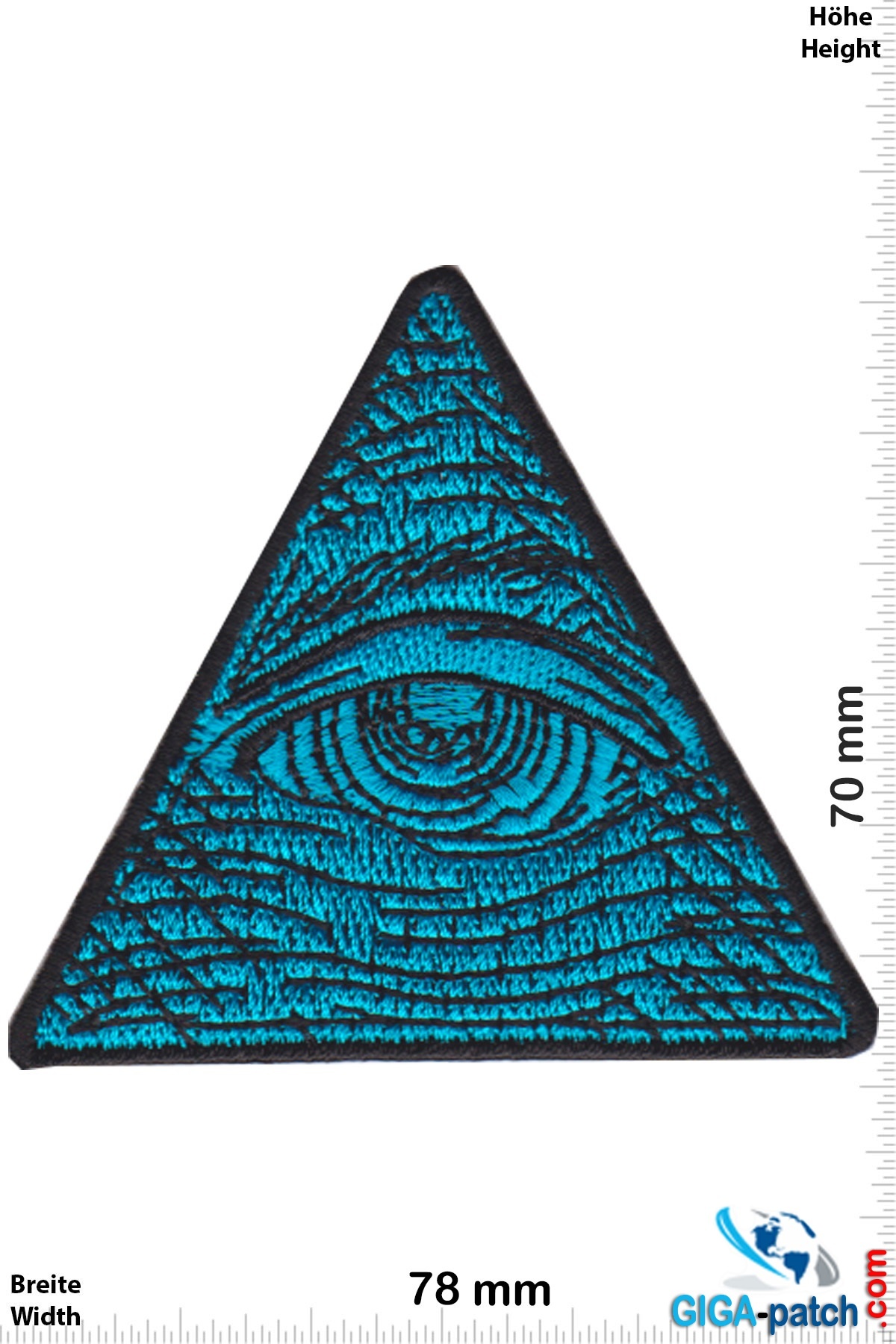 Auge der Vorsehung - Eye of Providence - blue