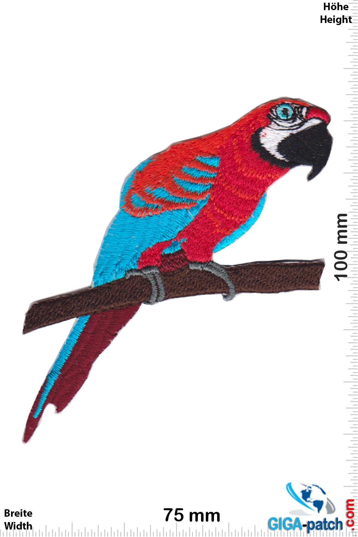 Parrot - red blue