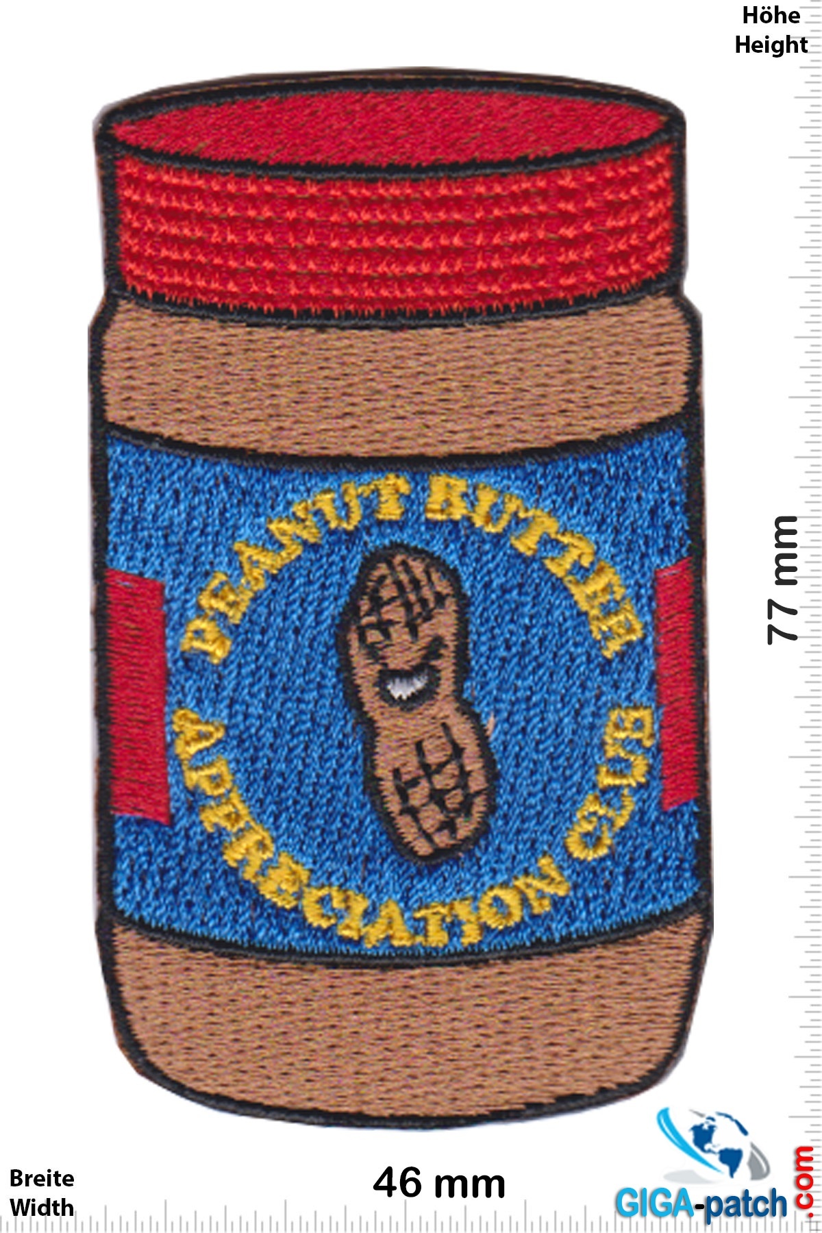 Fun - Peanut Butter Appreciation Club- Patch - Back Patches - Patch  Keychains Stickers -  - Biggest Patch Shop worldwide