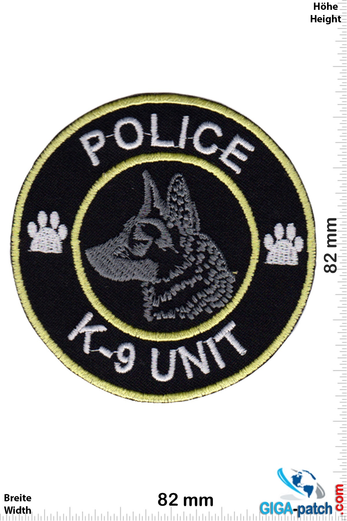 Police Police - K-9 Unit - Police dog - Hundestaffel  - gold silver