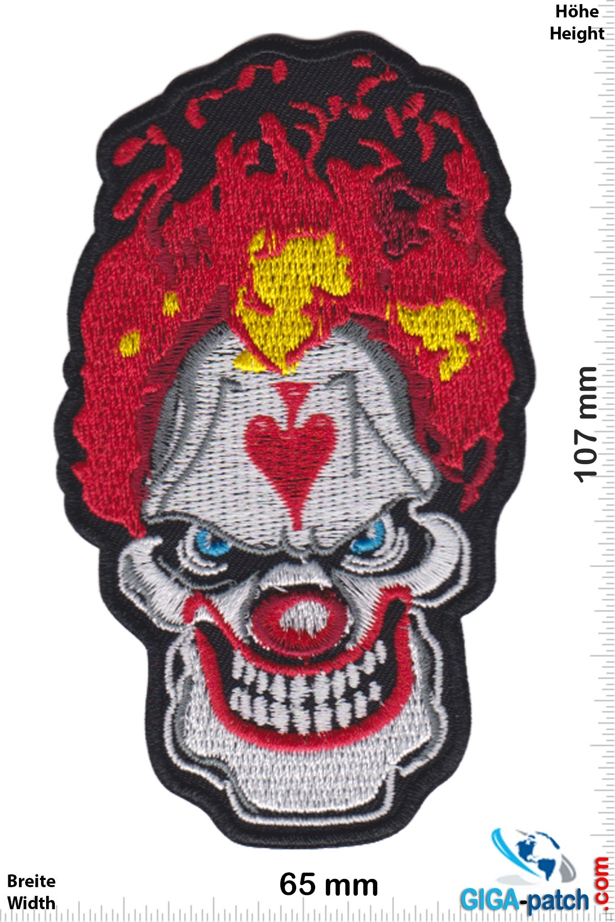 Totenkopf Horror Clown - Pik  - Scary Clown   HQ