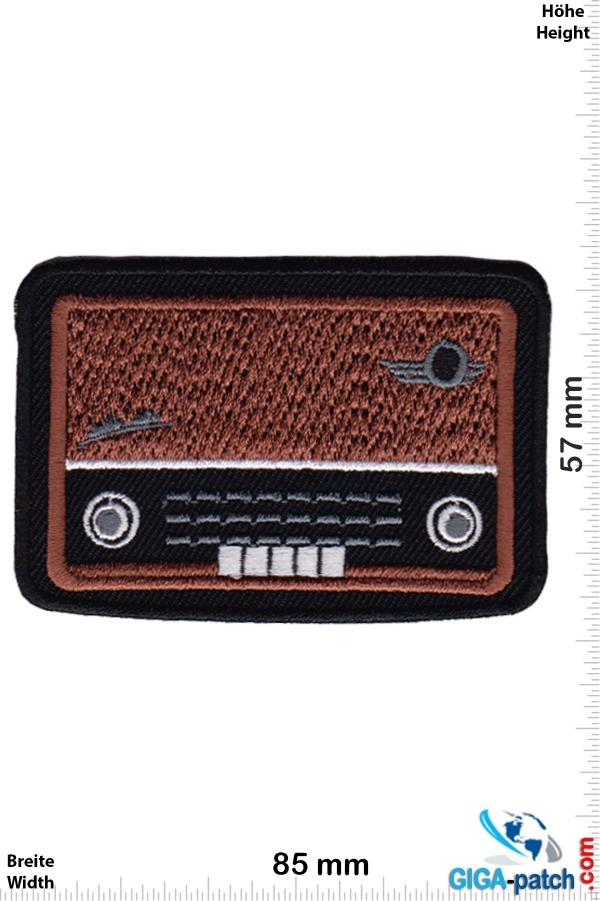 Oldschool Röhrenradio - schwarz braun