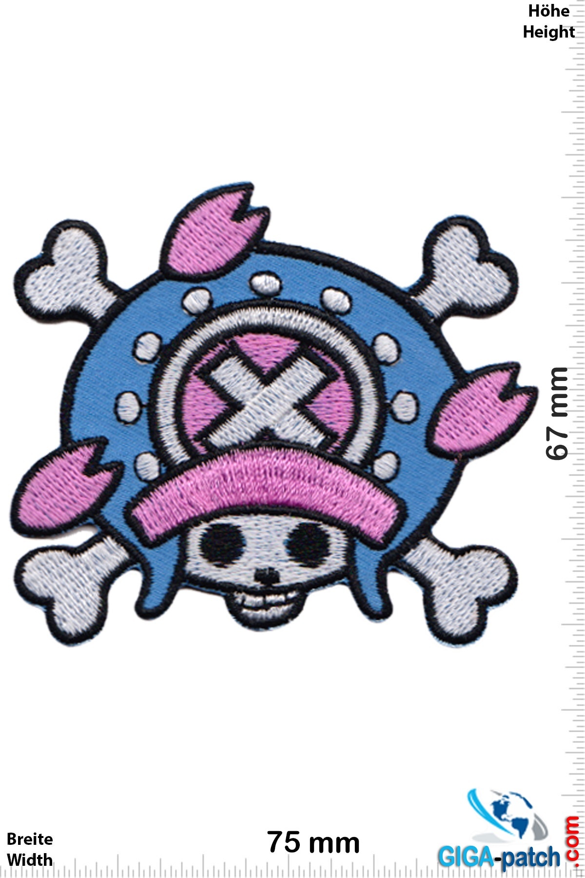 Manga - One Piece - Chopper Flag - Manga- Patch - Back Patches - Patch  Keychains Stickers -  - Biggest Patch Shop worldwide