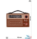Oldschool Old portable radio - brown