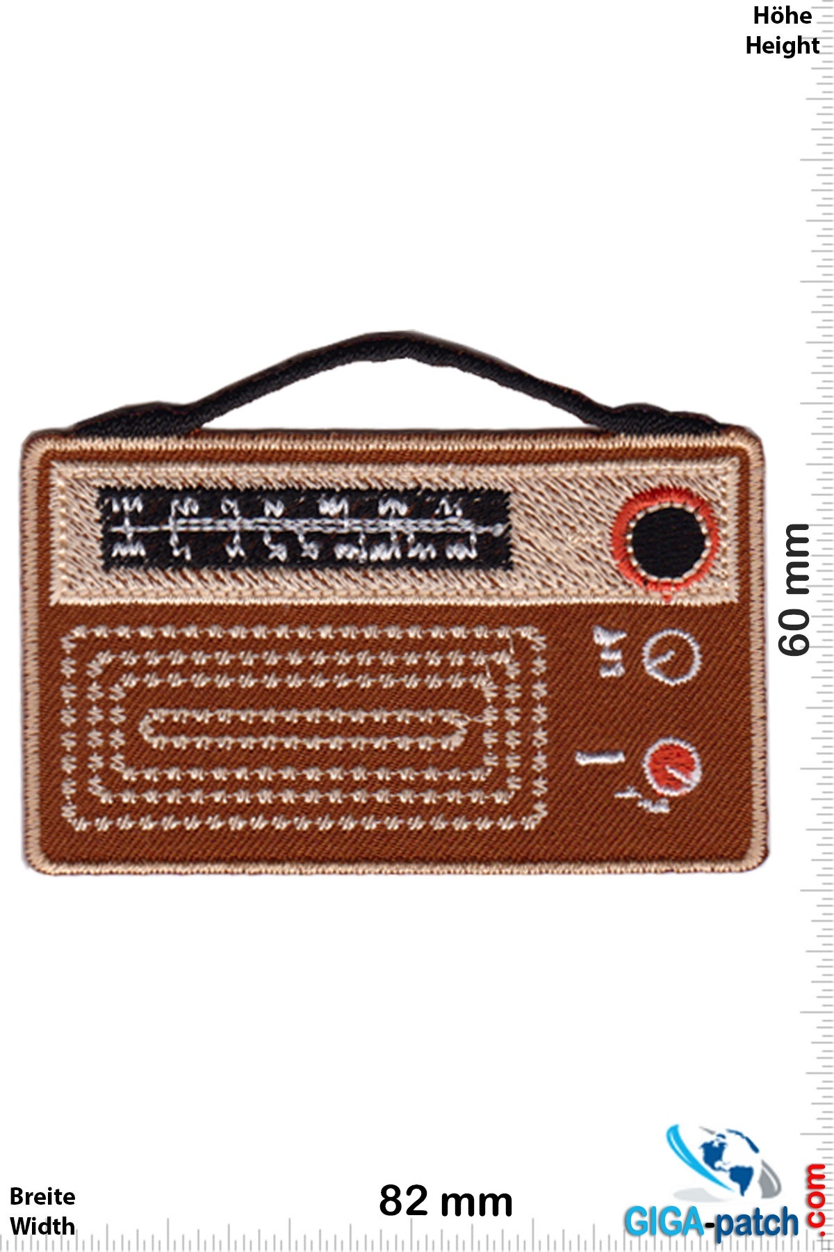 Oldschool Old portable radio - brown