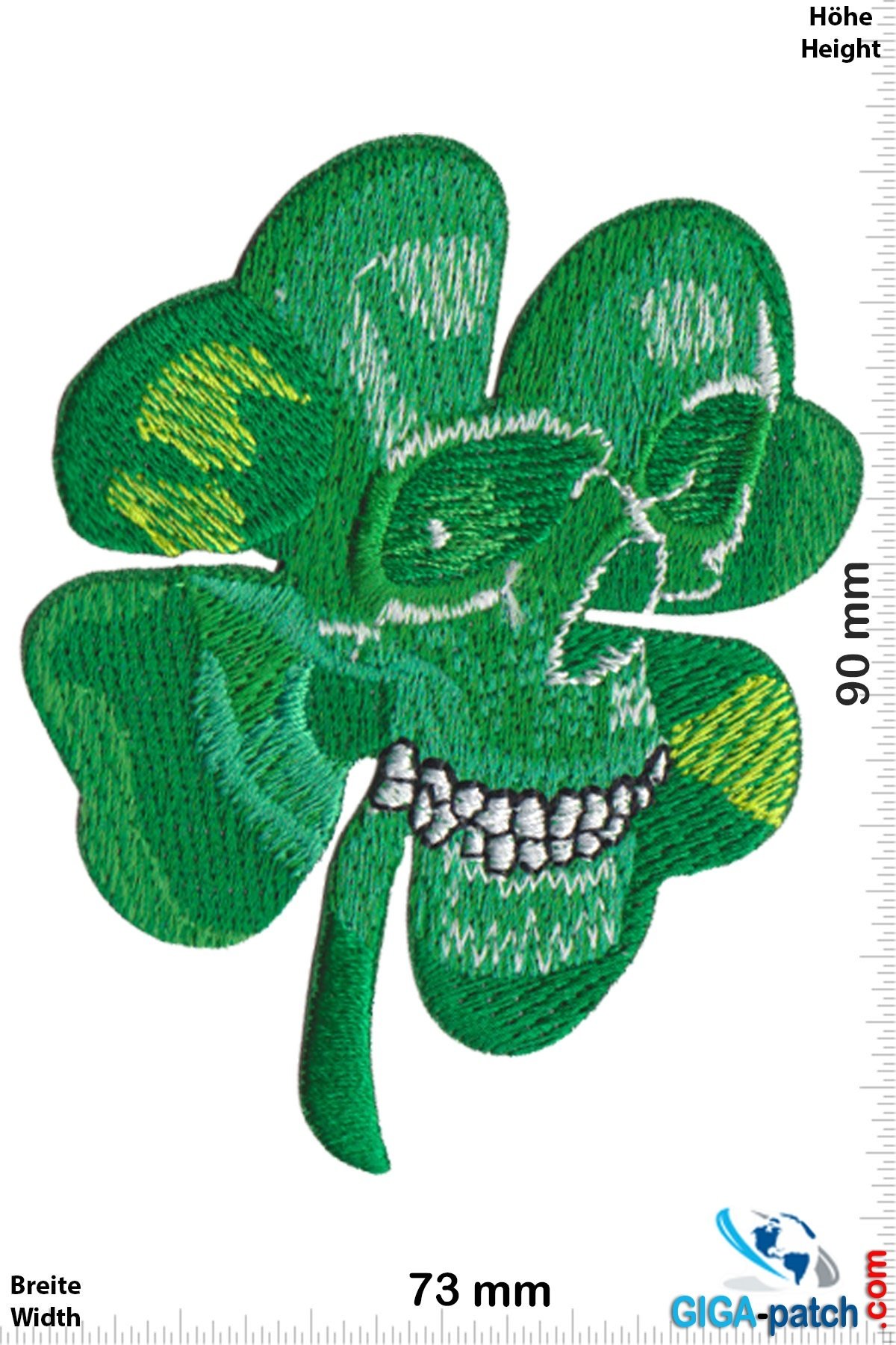 Irland, Ireland  Irish Skull - Kleeblatt Totenkopf - small