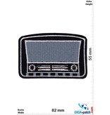 Oldschool Röhrenradio - schwarz silber
