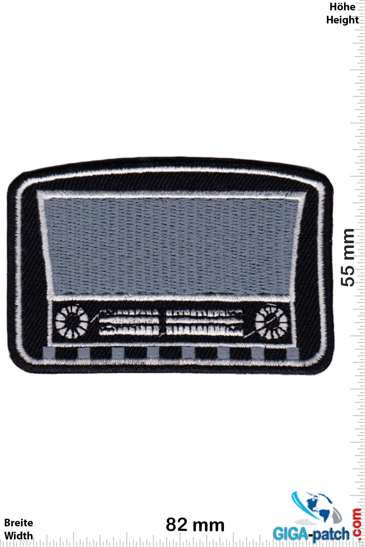 Oldschool Röhrenradio - schwarz silber