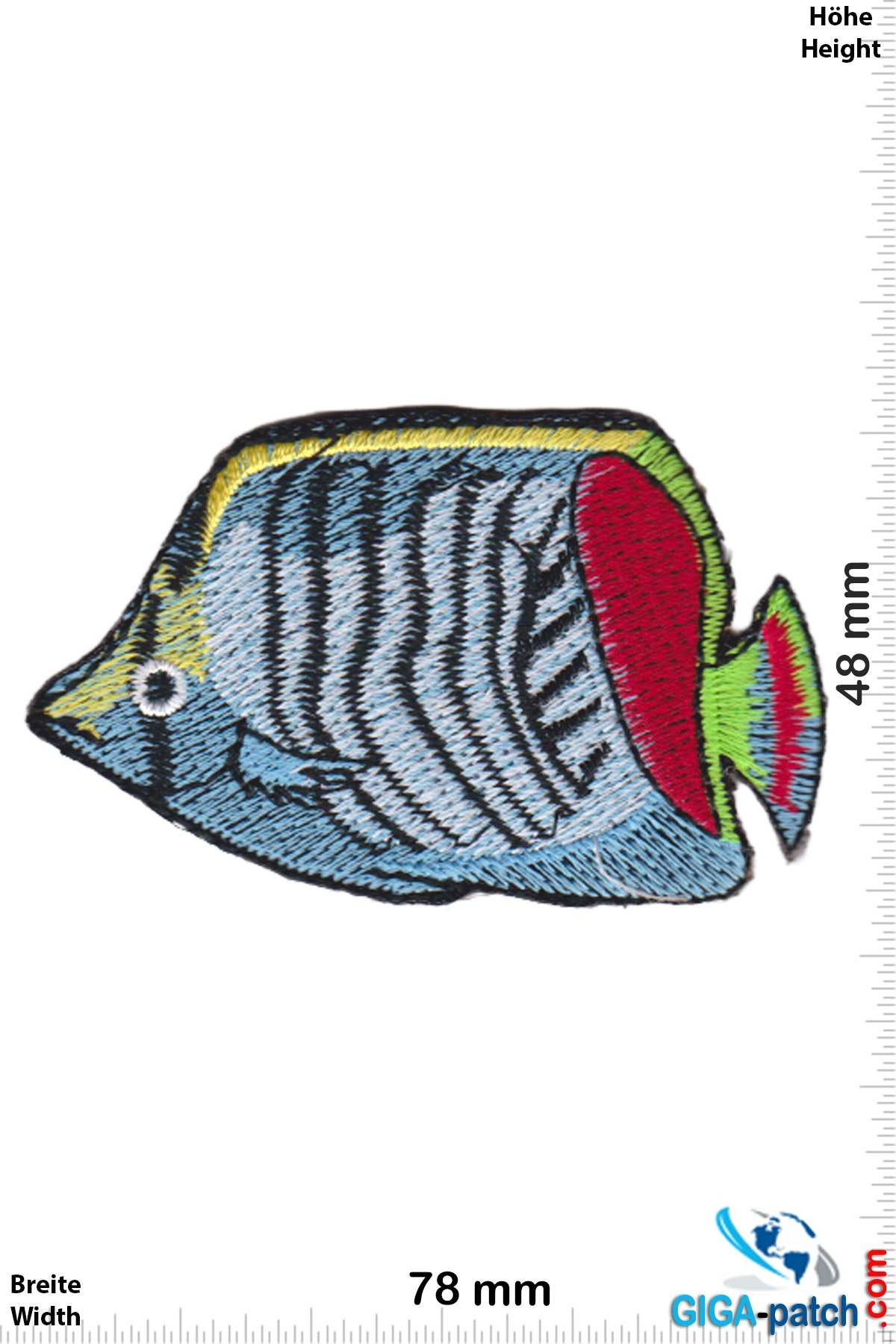 Fisch Fish - sea fish - blue red yellow