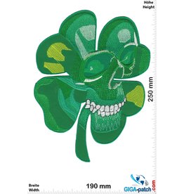 Irish Skull - Kleeblatt Totenkopf - 25cm