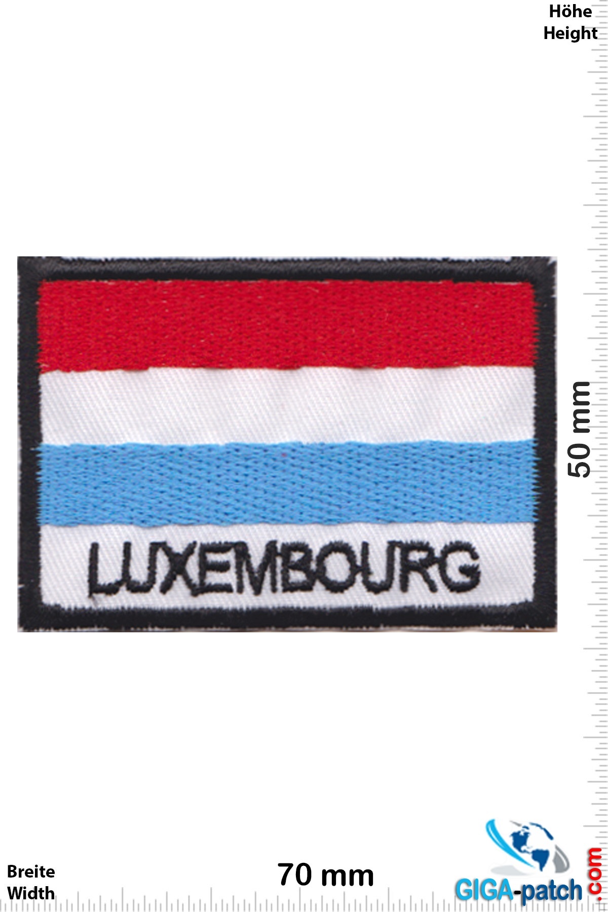 Luxembourg Luxembourg - Flag - black