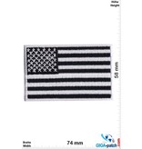 USA USA Flag - United States of America - Black white