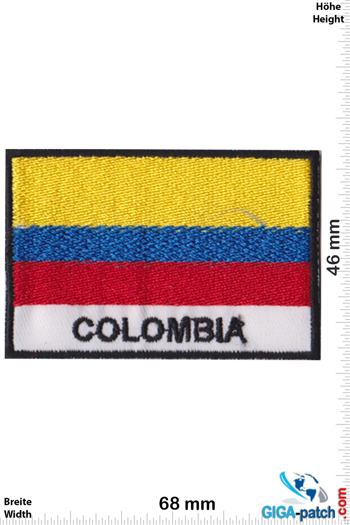 Colombia - Flag - black