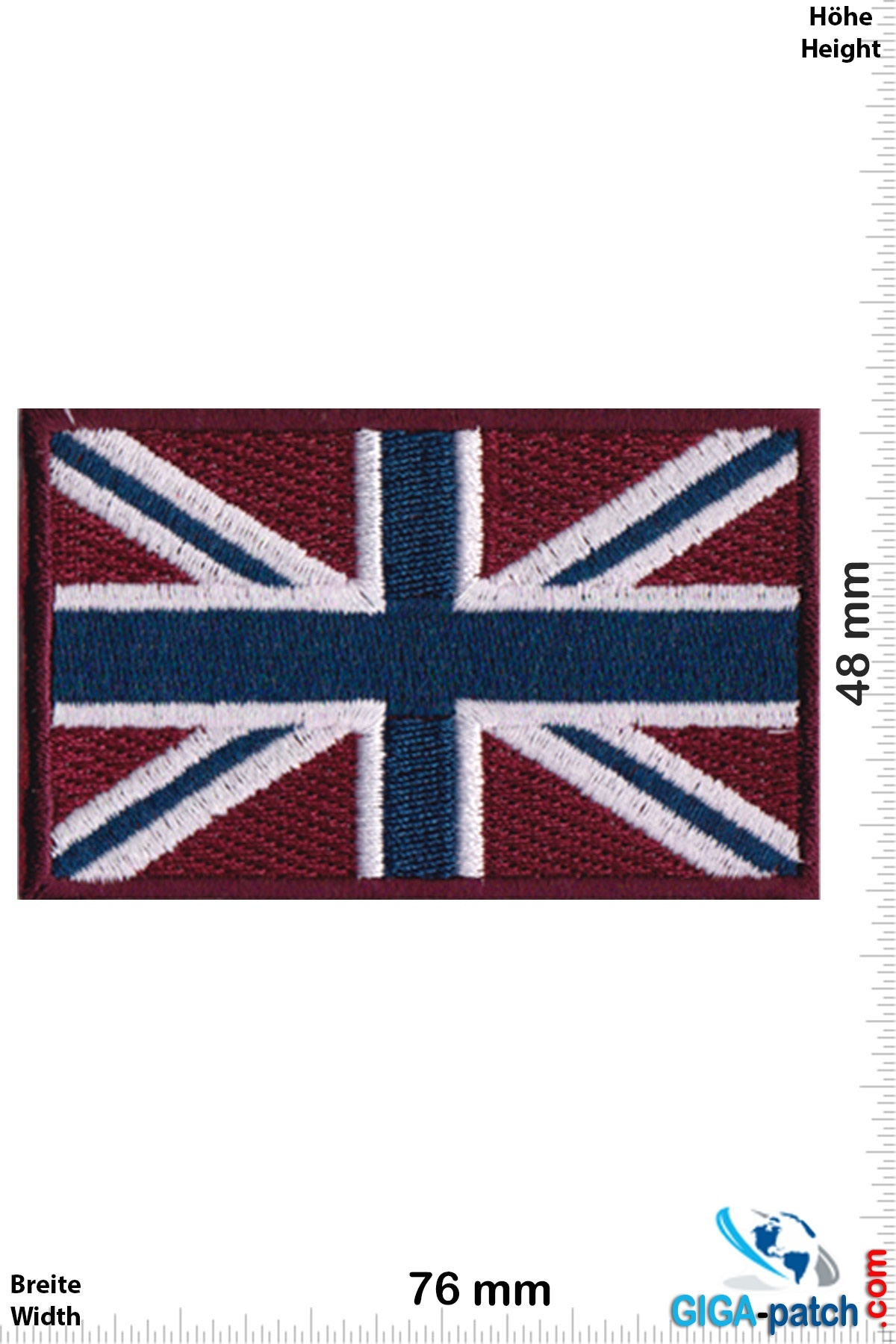 Patch bestickter Aufnäher UK Flagge ANGLAIS MOD United Königreich Königreich Uni 
