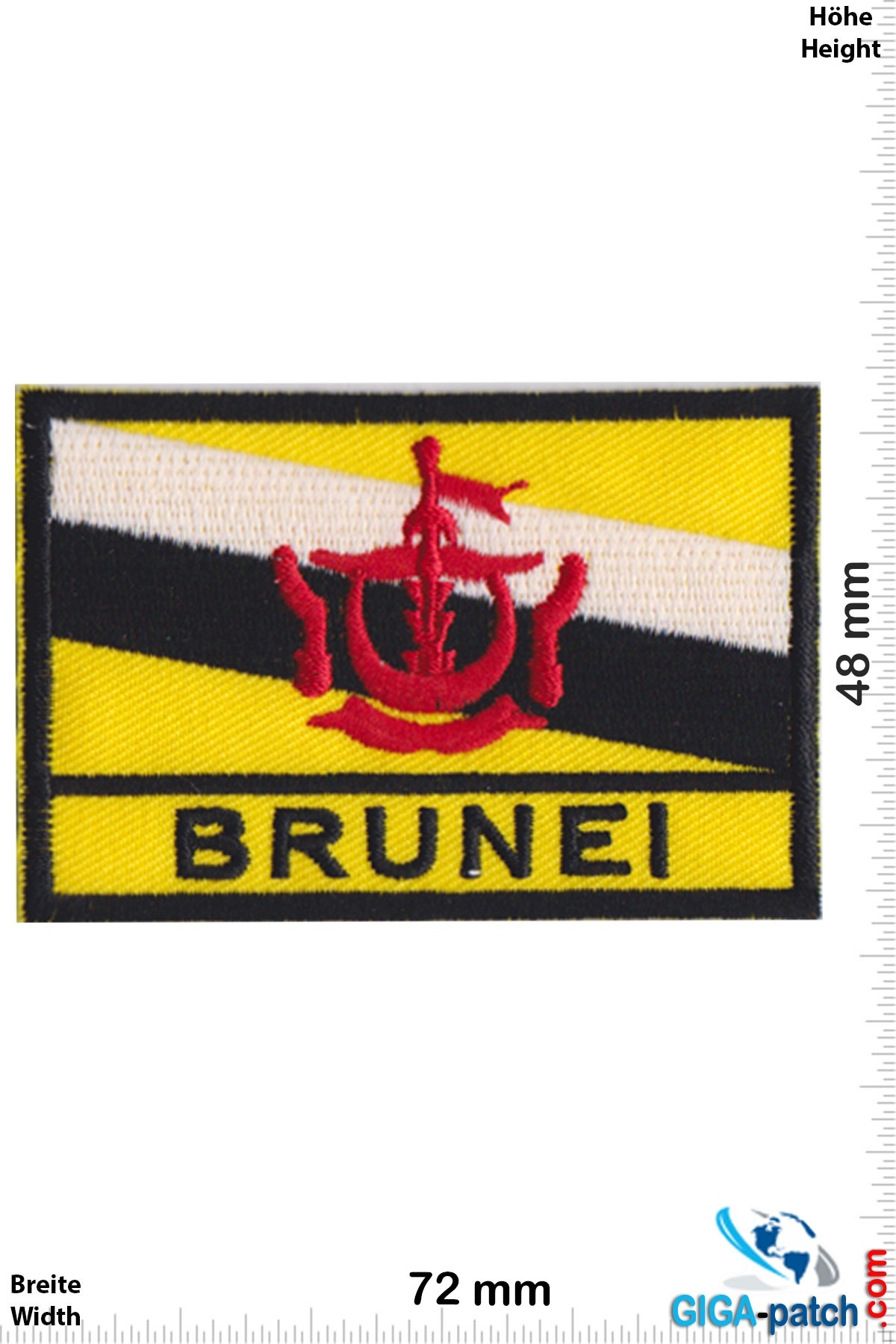 Brunei - Flagge - black