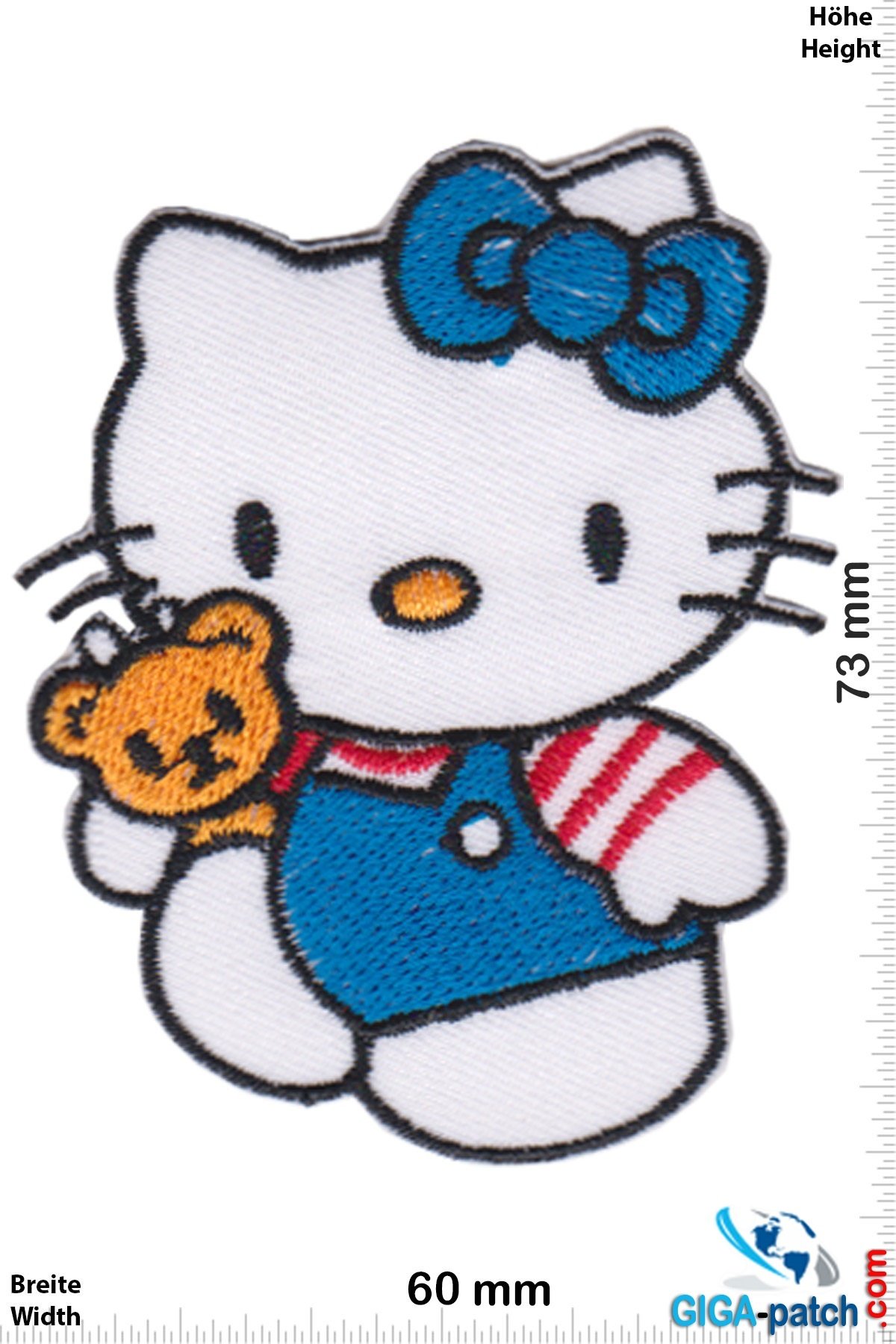 Hello Kitty - Hello Kitty - V- Patch - Back Patches - Patch Keychains  Stickers -  - Biggest Patch Shop worldwide