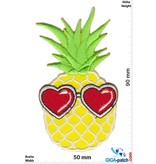 Pineapple - heart glasses