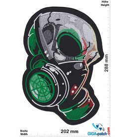 Totenkopf Skull gas mask - 28 cm