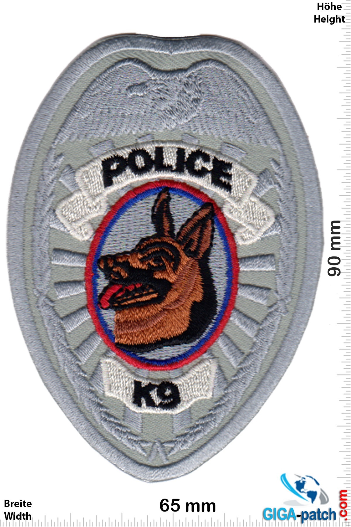 Police Police - K-9 Unit - silber - Police dog - Hundestaffel  - USA Police