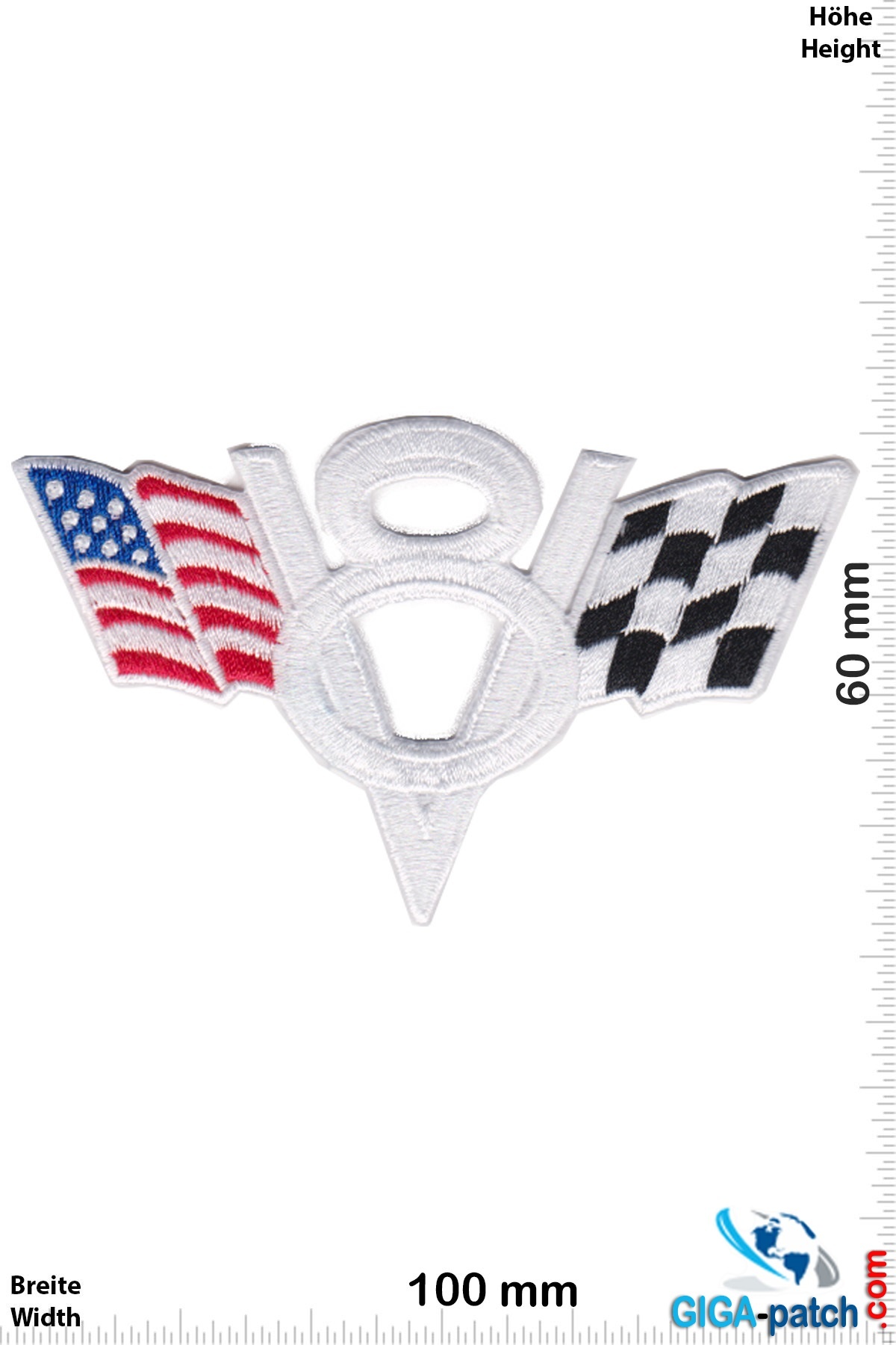 Motorsport V8 Power - USA - Race Flag