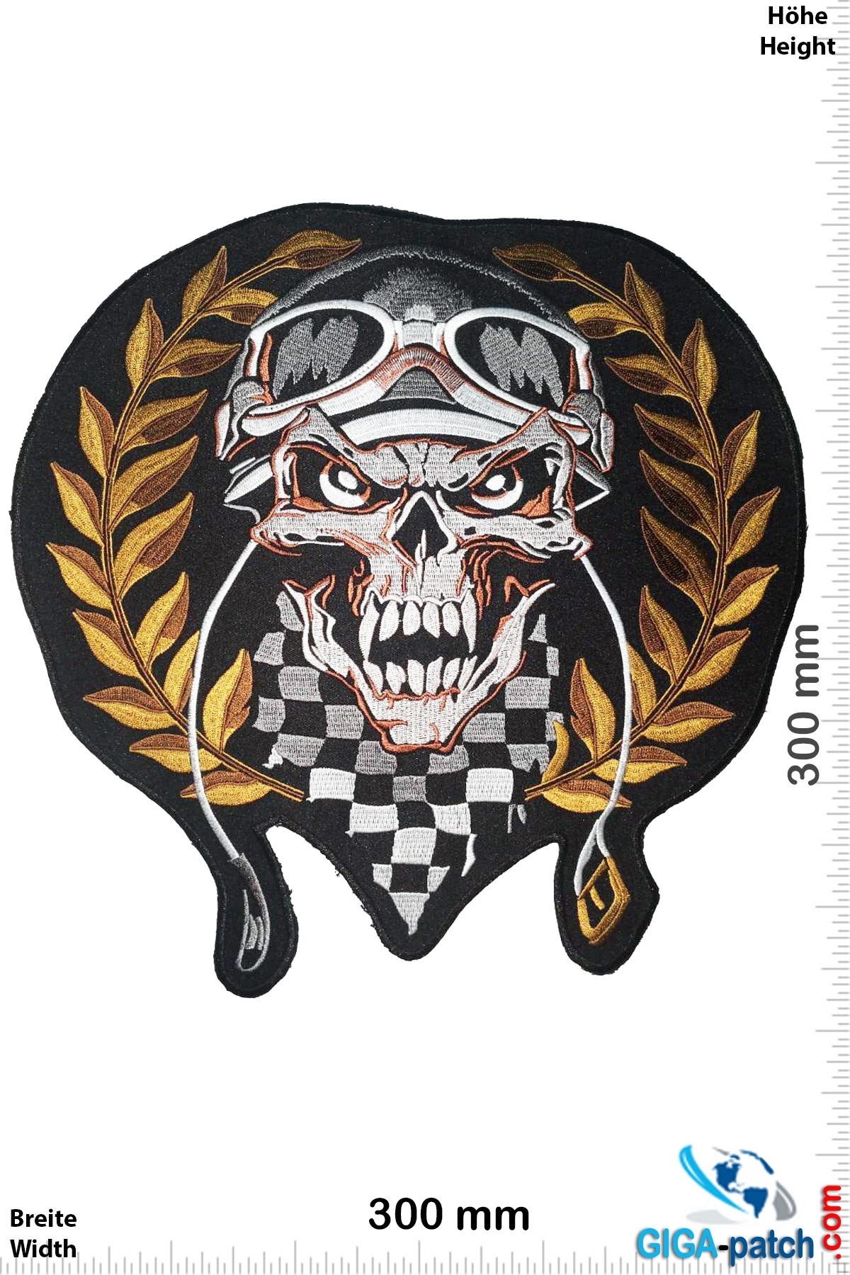 Cafe Racer Skull - Cafe -Racer - Winner - 30 cm