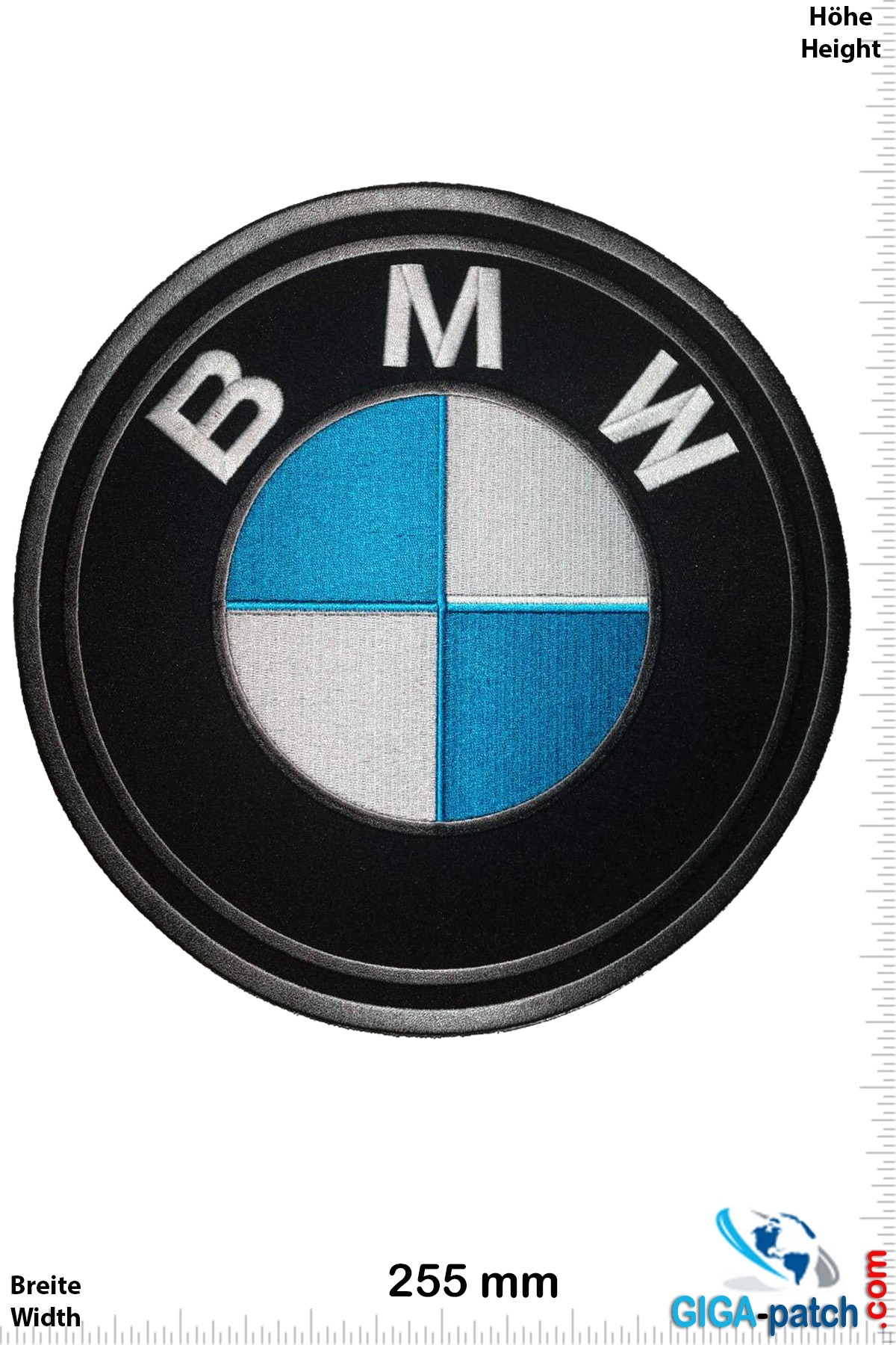BMW - BMW - round - 25 cm - Patch - Back Patches