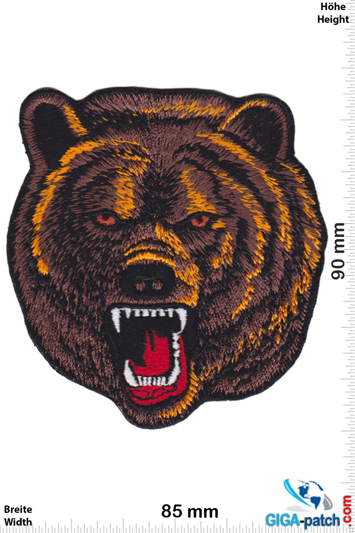 Bear Braunbär - Grizzly - Kopf -HQ