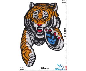 Tiger - Jumping Tiger - HQ- Patch - Back Patches" - Patch ...