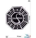 Lost Dharma Logo - LOST - black silver