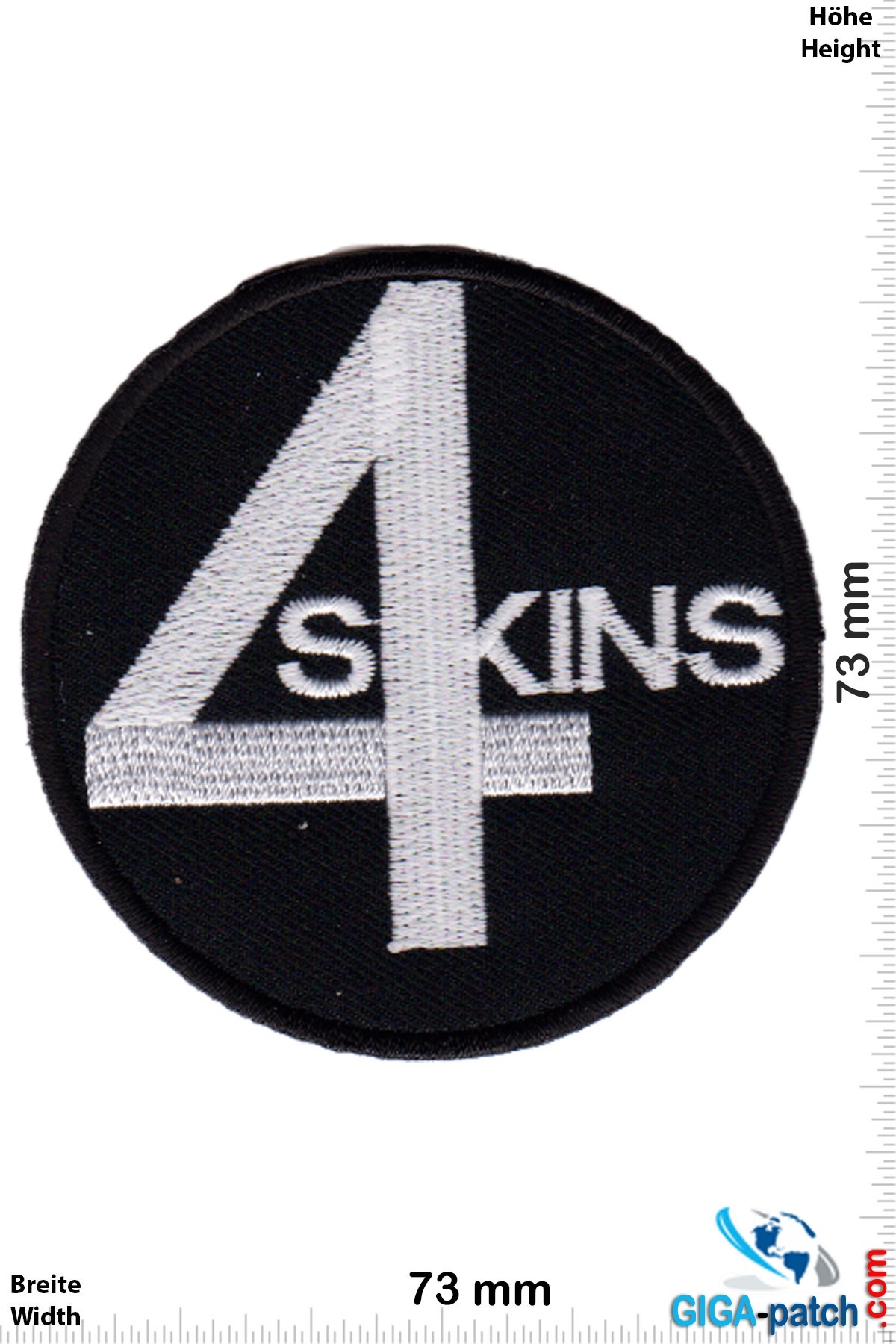 Skinhead 4 Skins - silver black