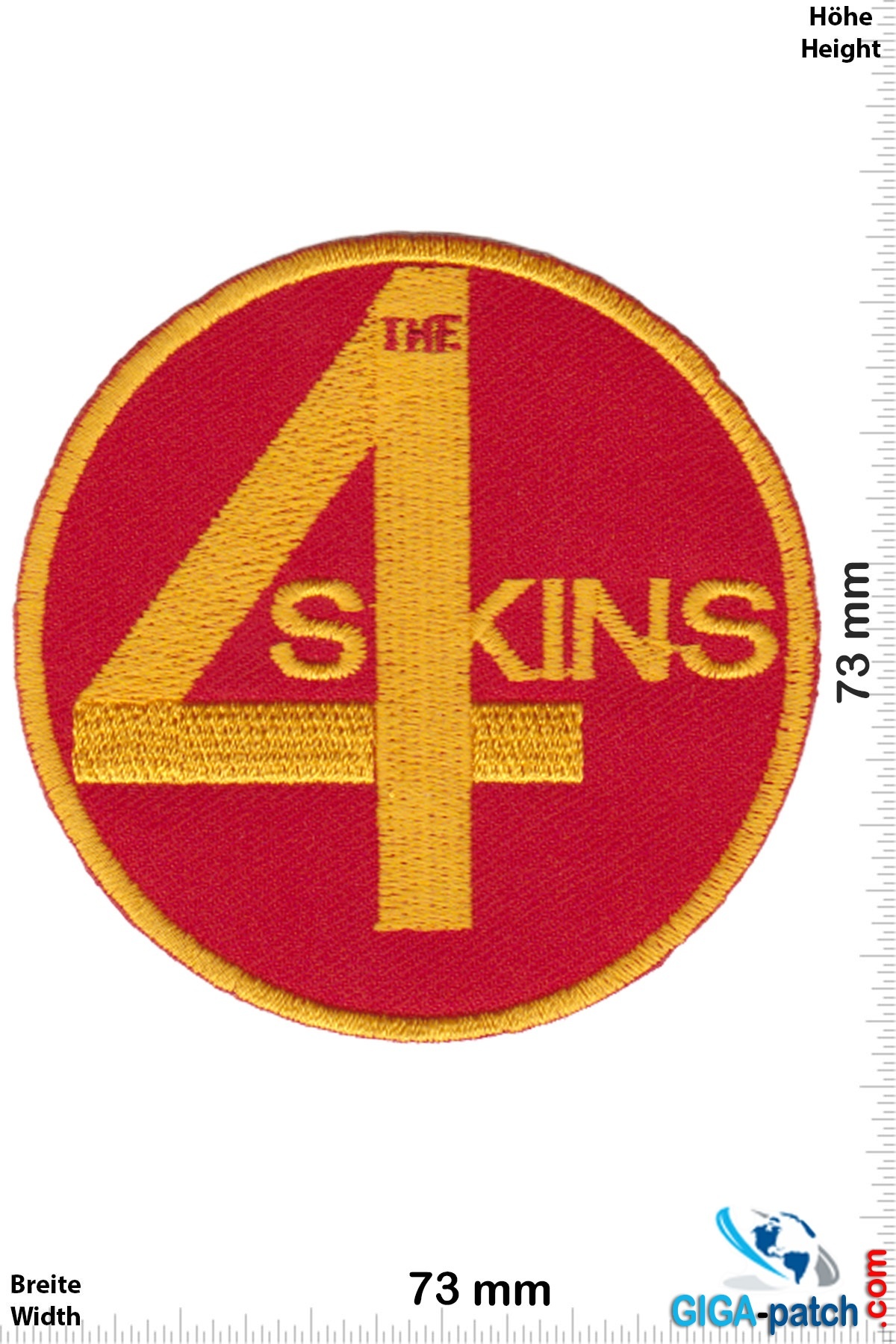 Skinhead 4 Skins - red gold