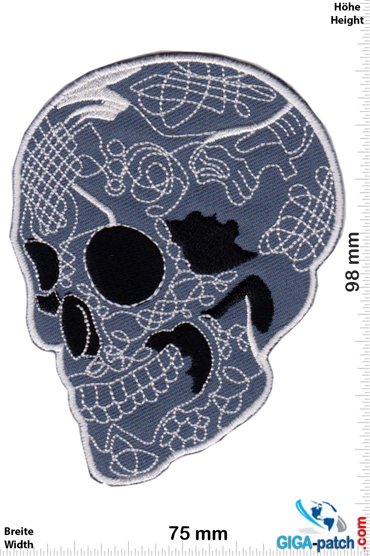 Tattoo - Skull - gray