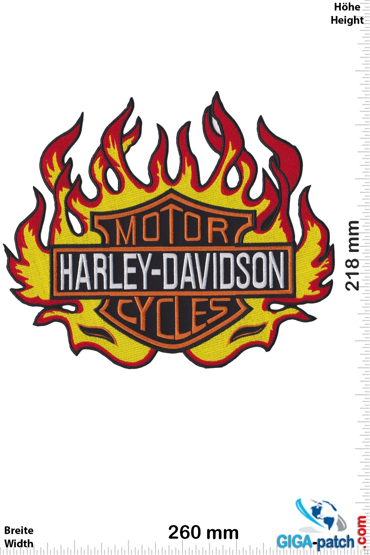 Harley Davidson - Patch - Back Patches - Patch Keychains Stickers - giga- patch.com - Biggest Patch Shop worldwide