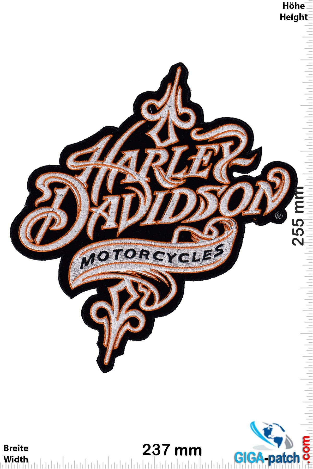 Harley Davidson - Harley Davidson - MotorCycles - Swing - 25 cm - Patch -  Back Patches