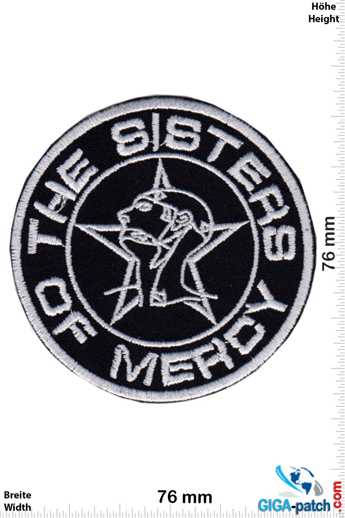 The Sisters of Mercy The Sisters of Mercy - Rockband -  silver round