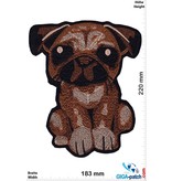 junger süsser Mops Welpe - Hund - 22 cm