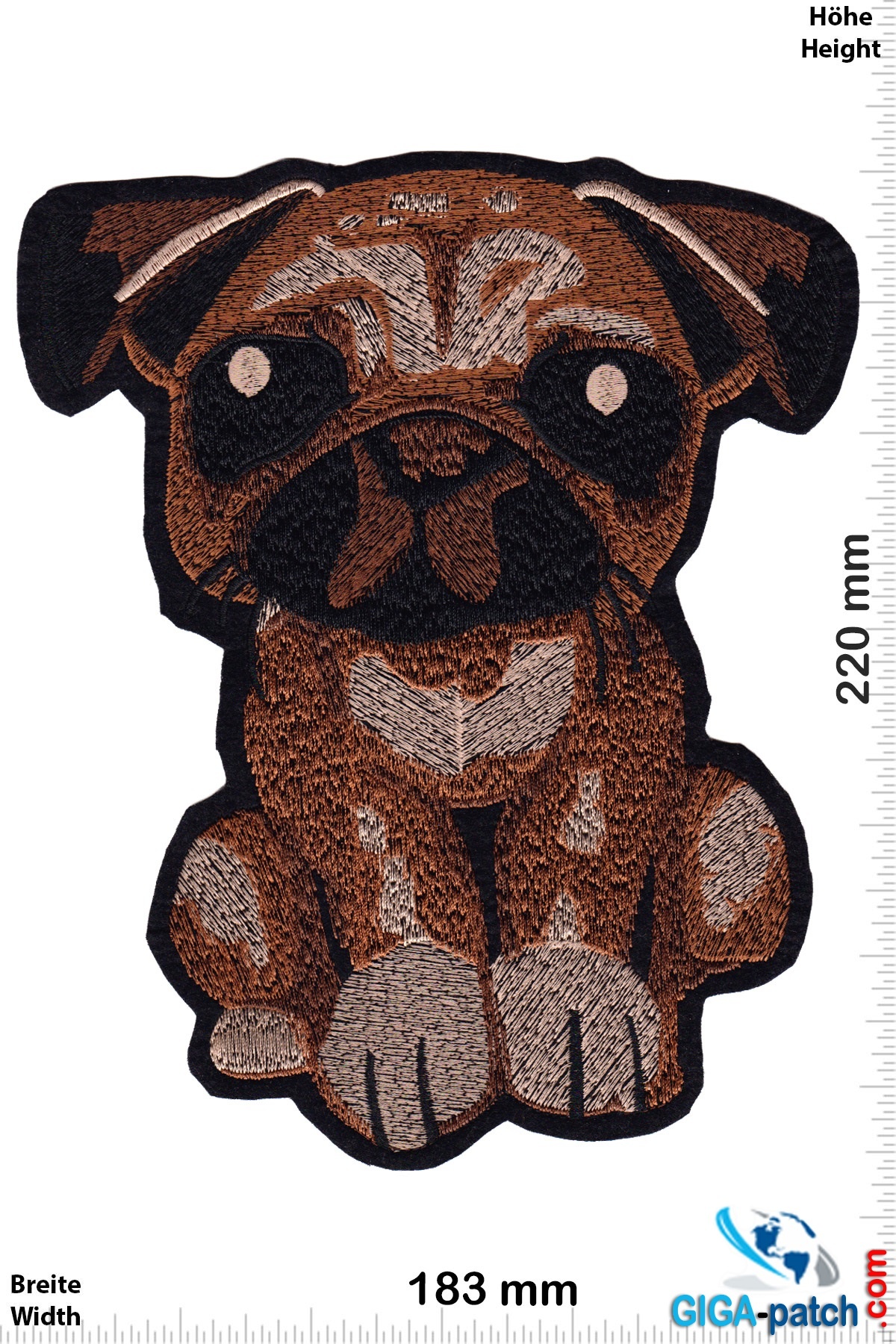 young cute pug puppy - Dog - 22 cm