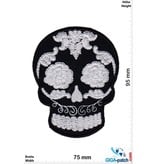 Muerto Skull - Totenkopf - Muerto- black silver