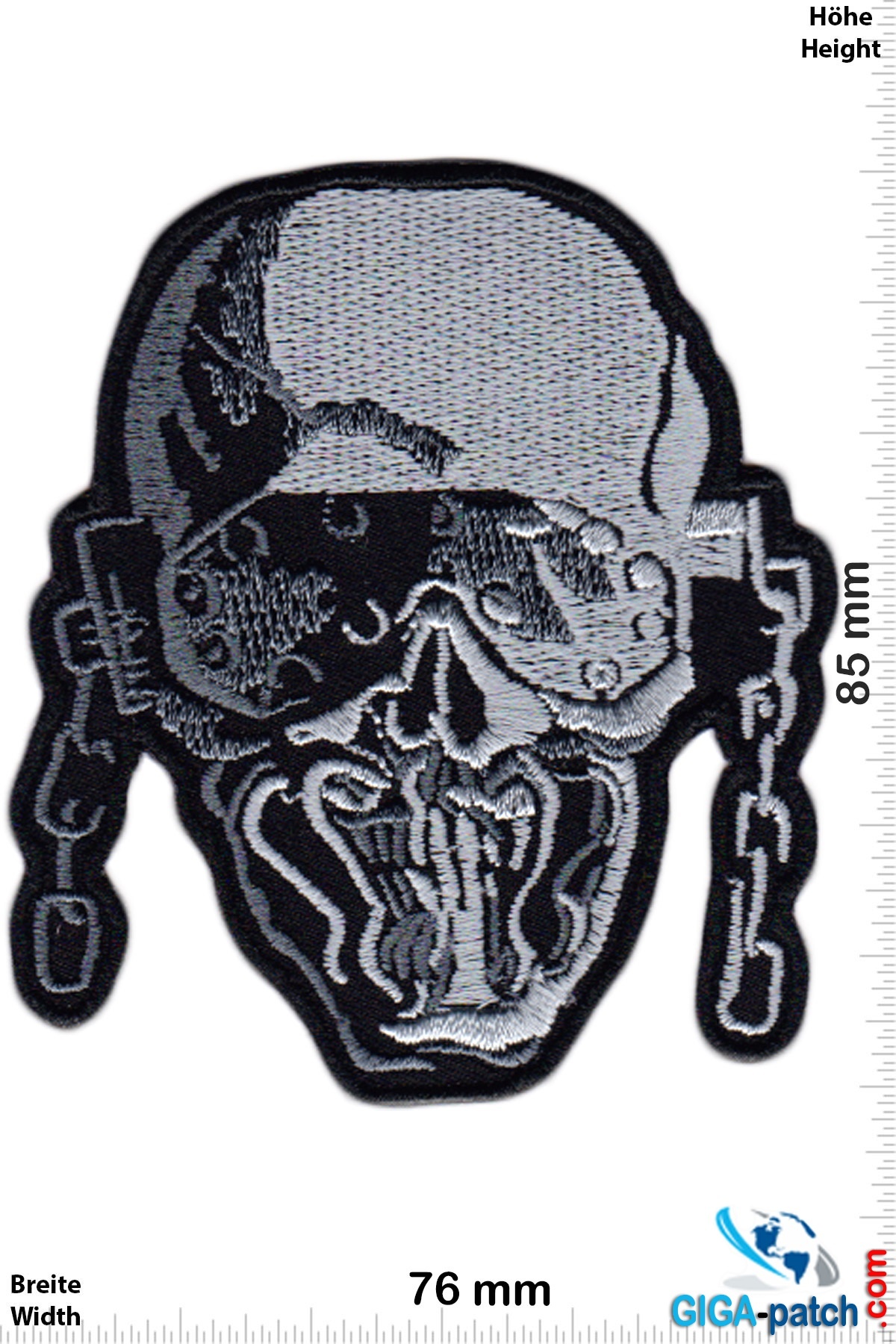 Skull   DJ Skull  Patch   Back Patches"