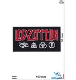 Led Zeppelin Led Zeppelin - rot  silver - Zoso