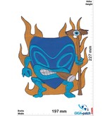 Mask Hawaii Mask - Blue -23 cm