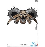 Totenkopf Skull - Devil - 32 cm