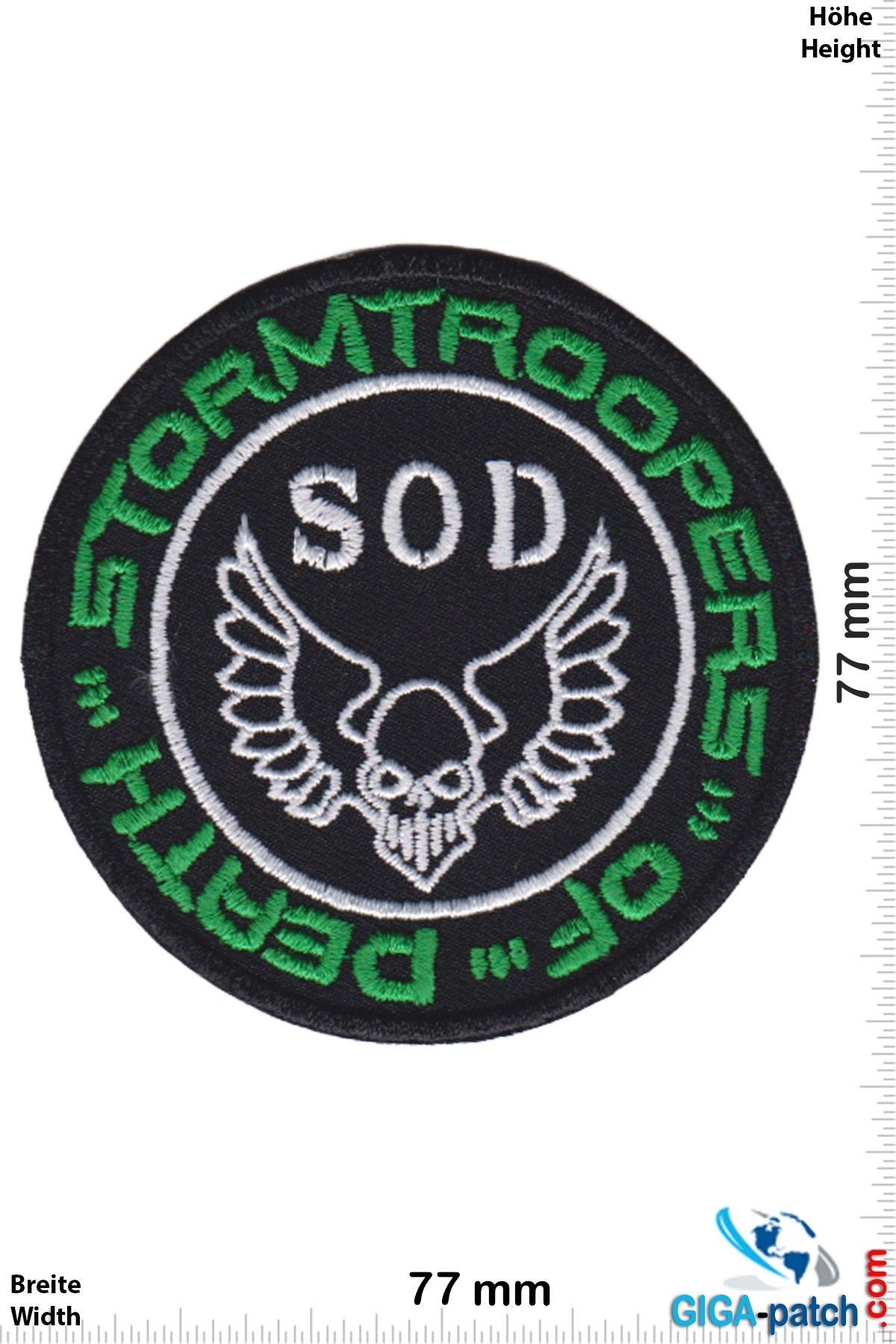 SOD S.O.D. - Stormtroopers of Death - green silver